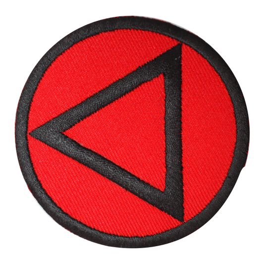 Alcoholics Anonymous Red Embroidered Iron on Sew on Patch Badge For Clothes etc. 7 CM