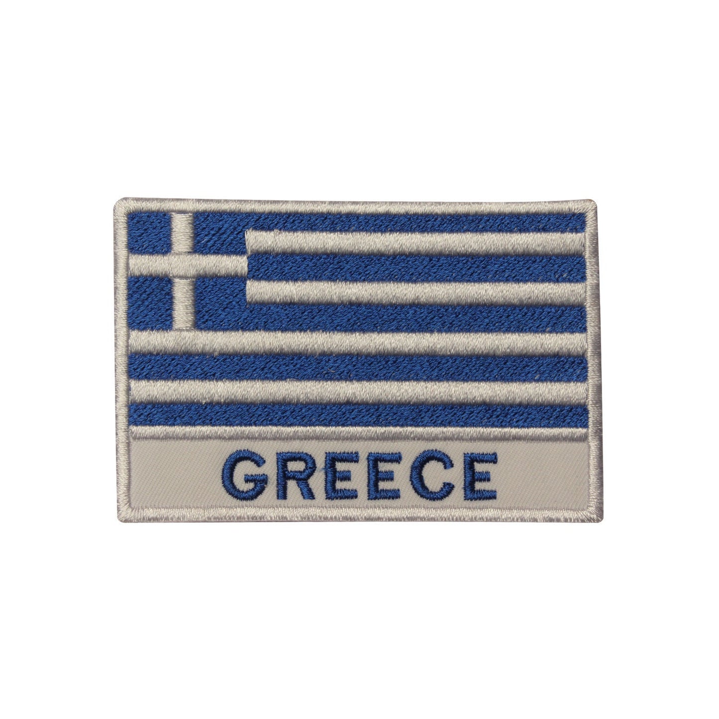 Greece National Flag Embroidered Iron on Sew on Patch Badge For Clothes etc.