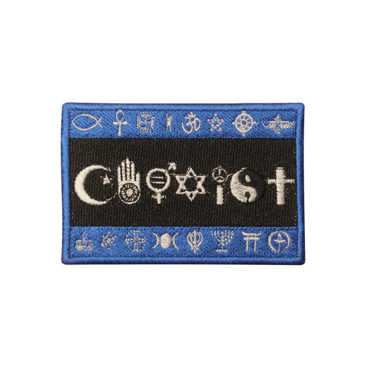 COEXIST Flag Embroidered Iron on Sew on Patch Badge For Clothes etc. 9 x 6 cm