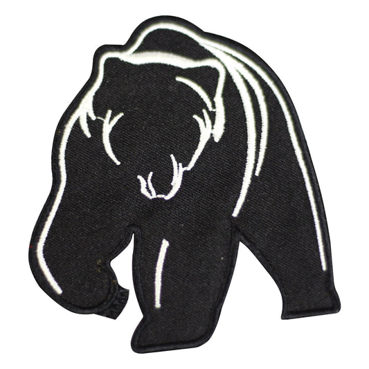 Grizzly Black Bear New Embroidered Iron on Sew on Patch Badge For Clothes etc. 7.5 x 8.5 cm
