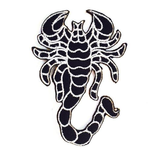 Scorpion Embroidered Iron on Sew on Patch Badge For Clothes etc 8x6cm.