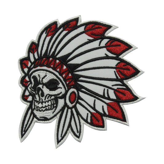 Skull Reaper Indian Movie Patch Embroidered Iron on Sew on Patch Badge For Clothes etc. 9.5 cm x 9.5 cm
