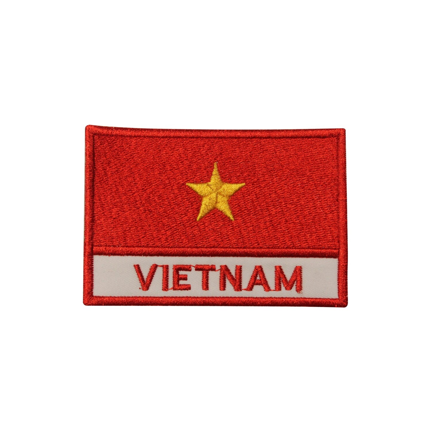 Vietnam National Flag Embroidered Iron on Sew on Patch Badge For Clothes etc. 9 x 6 cm