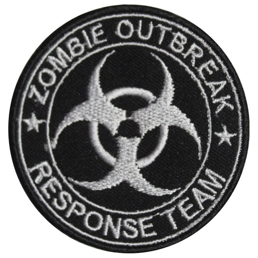 Zombie Outbreak Superhero Patch Embroidered Iron on Sew on Patch Badge For Clothes etc.