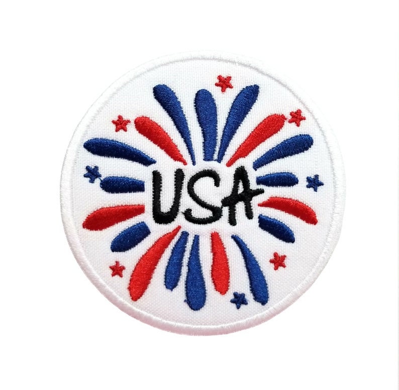 USA Quotes, 4th july, USA Independence patch, Land of Free, God Bless America Embroidered Iron on Sew on Patch Badge For Clothes etc.