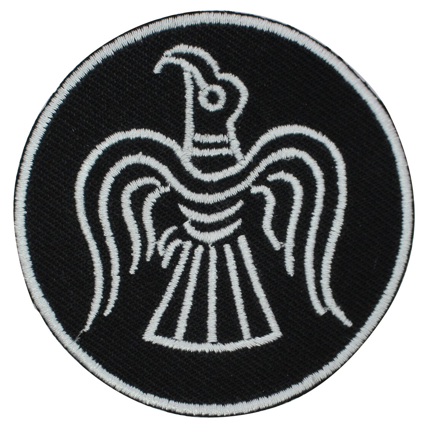 Viking hawk Odin ravens Black superhero Embroidered Iron on Sew on Patch Badge For Clothes etc. 7cm