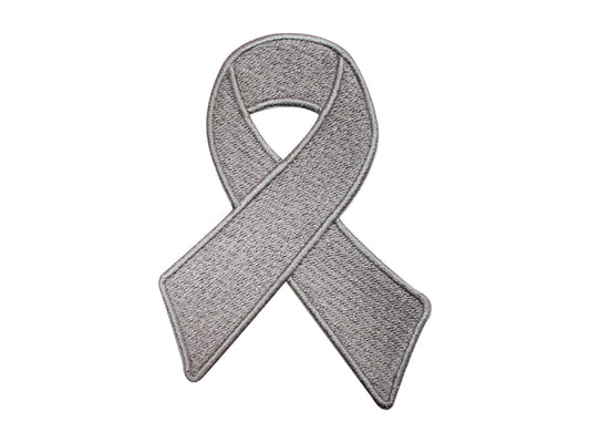 Cancer Awareness patch, Brain Cancer awareness ribbon patch, disease awareness patch Embroidered Iron on Sew on Patch Badge For Clothes etc. 9x6cm