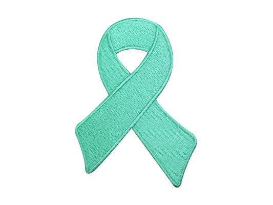 Cancer Awareness patch, Ovarian cancer awareness ribbon patch, disease awareness patch Embroidered Iron on Sew on Patch Badge For Clothes etc. 9x6cm