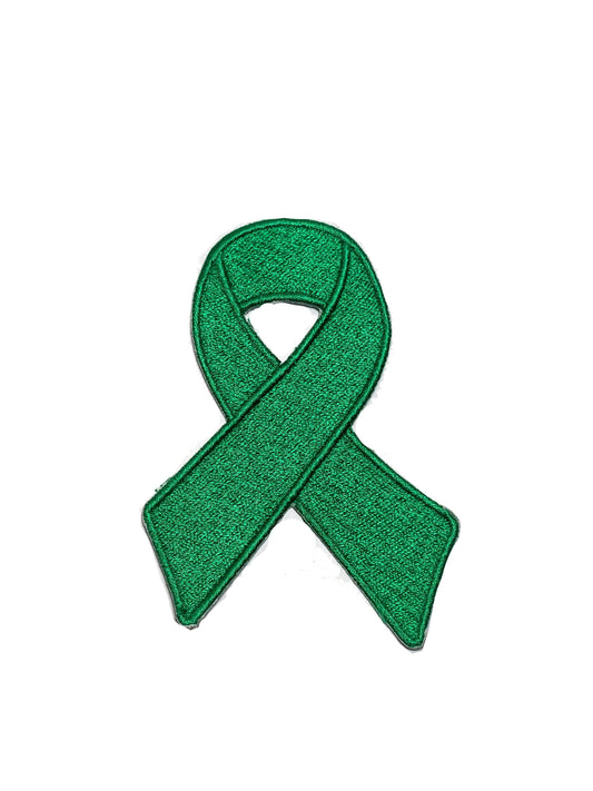 Cancer Awareness patch, liver cancer awareness ribbon patch, disease awareness patch Embroidered Iron on Sew on Patch Badge For Clothes etc. 9x6cm
