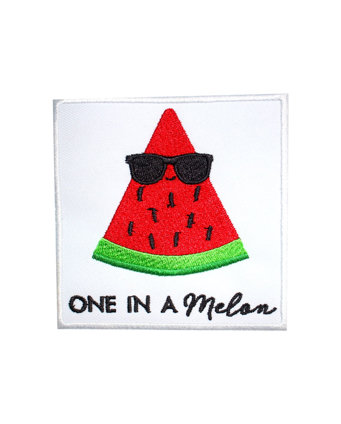 One in a melon Patch, Cool Patch Embroidered Iron on Sew on Patch Badge For Clothes etc. 9x9cm