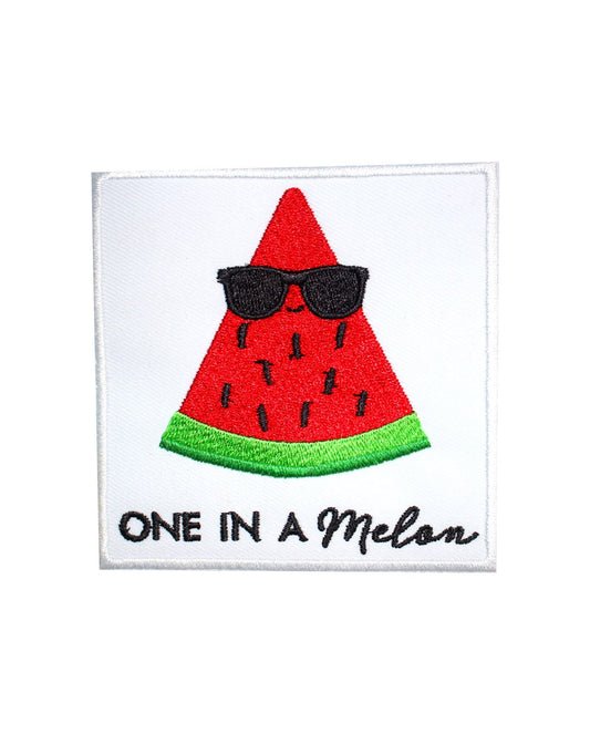 One in a melon Patch, Cool Patch Embroidered Iron on Sew on Patch Badge For Clothes etc. 9x9cm
