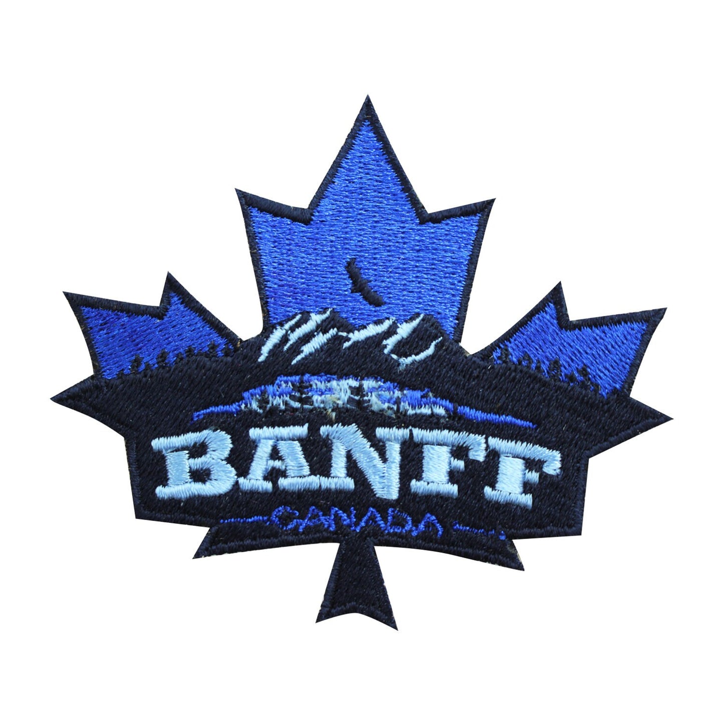Canada Flag, maple leaf patch, Banff patch, Tourist patch, Embroidered Iron on Sew on Patch Badge For Clothes 8.5x7 CM etc.