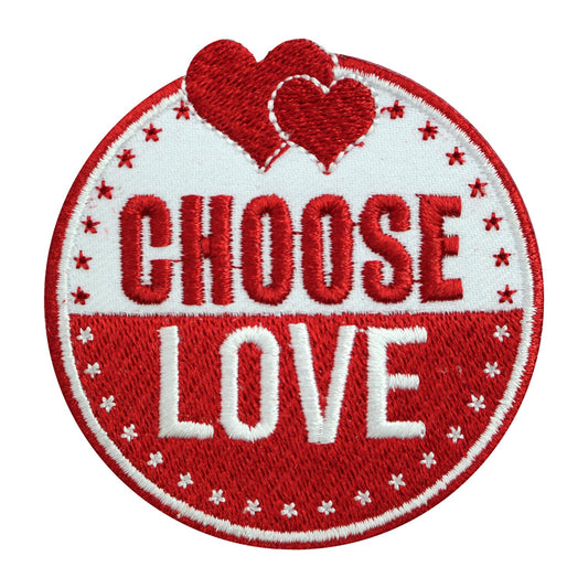 choose love patch, Awareness patch, peace patch, Embroidered Iron on Sew on Patch Badge For Clothes etc. 7cm