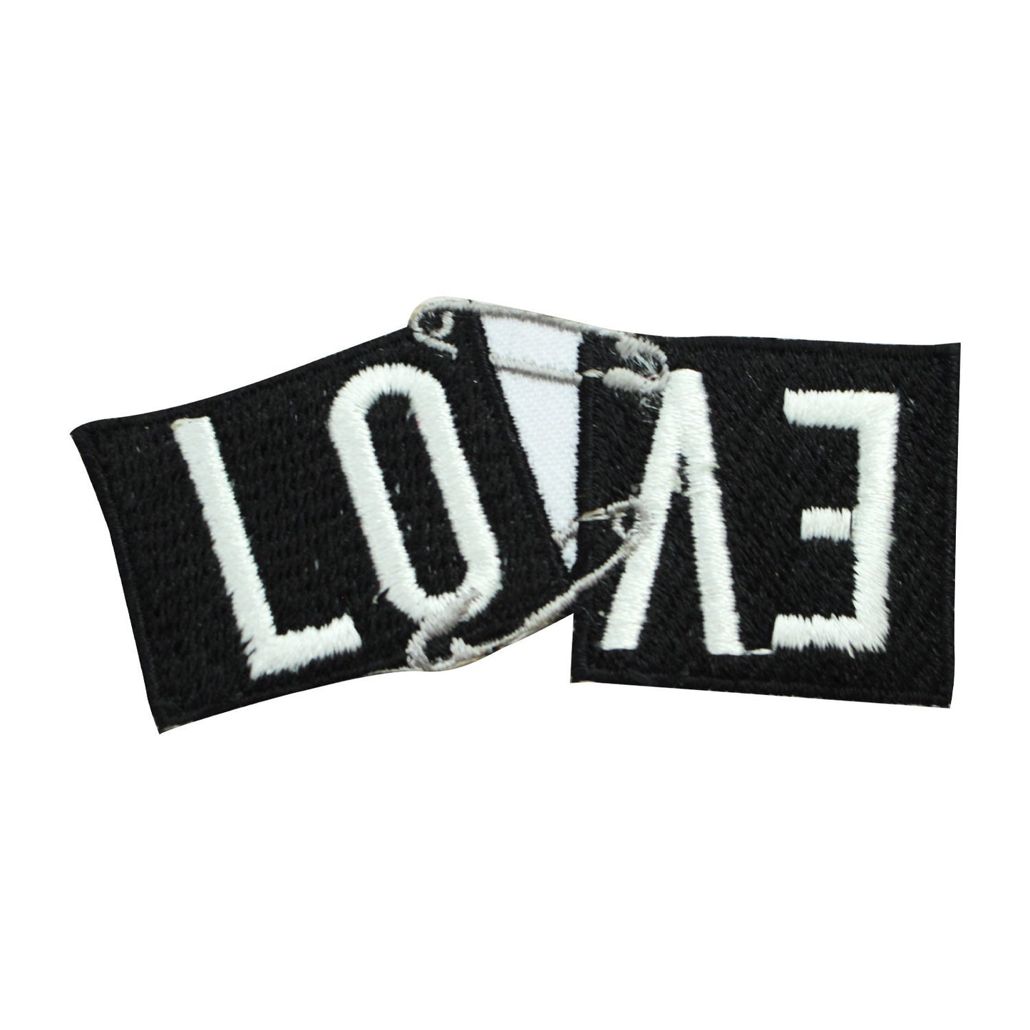Love patch, funky Patch, Cool Patch Embroidered Iron on Sew on Patch Badge For Clothes etc. 7.5x3cm