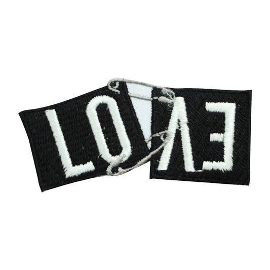 Love patch, funky Patch, Cool Patch Embroidered Iron on Sew on Patch Badge For Clothes etc. 7.5x3cm
