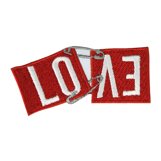 Love patch Red, funky Patch, Cool Patch Embroidered Iron on Sew on Patch Badge For Clothes etc. 7.5x3cm