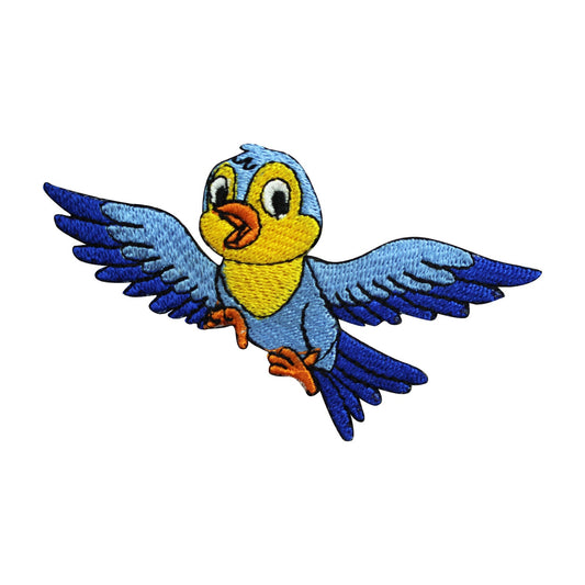 Bird Smile Patch, kids rhymes patch Embroidered Iron on Sew on Patch Badge For Clothes etc. 9x4.5cm