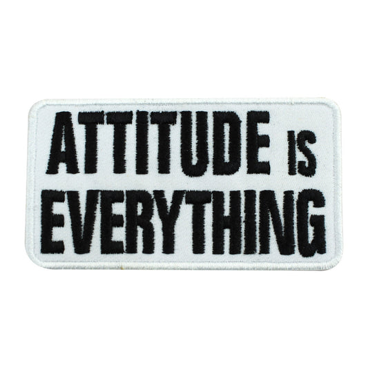 Attitude is everything patch, funky Patch, Cool Patch Embroidered Iron on Sew on Patch Badge For Clothes etc. 9x5cm