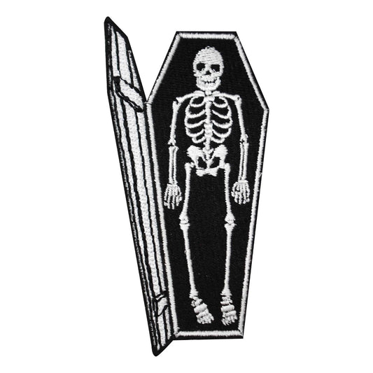 Coffin Patch, movies Patch, Cool Patch Embroidered Iron on Sew on Patch Badge For Clothes etc. 10x4.5cm