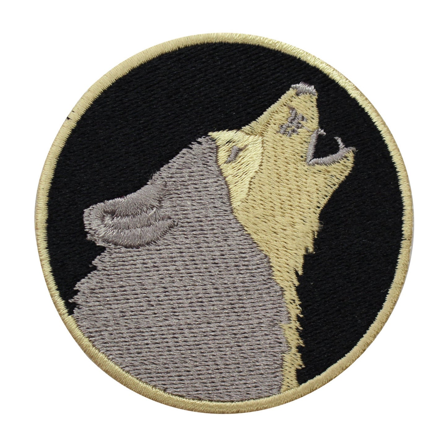 Lone Wolf Patch, wolf patch, kids rhymes patch 7 cm
