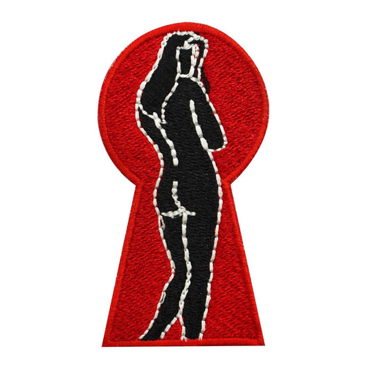 Cute Girl Standing Patch, sexy girl patch, Cool Patch Embroidered Iron on Sew on Patch Badge For Clothes etc. 7x4cm