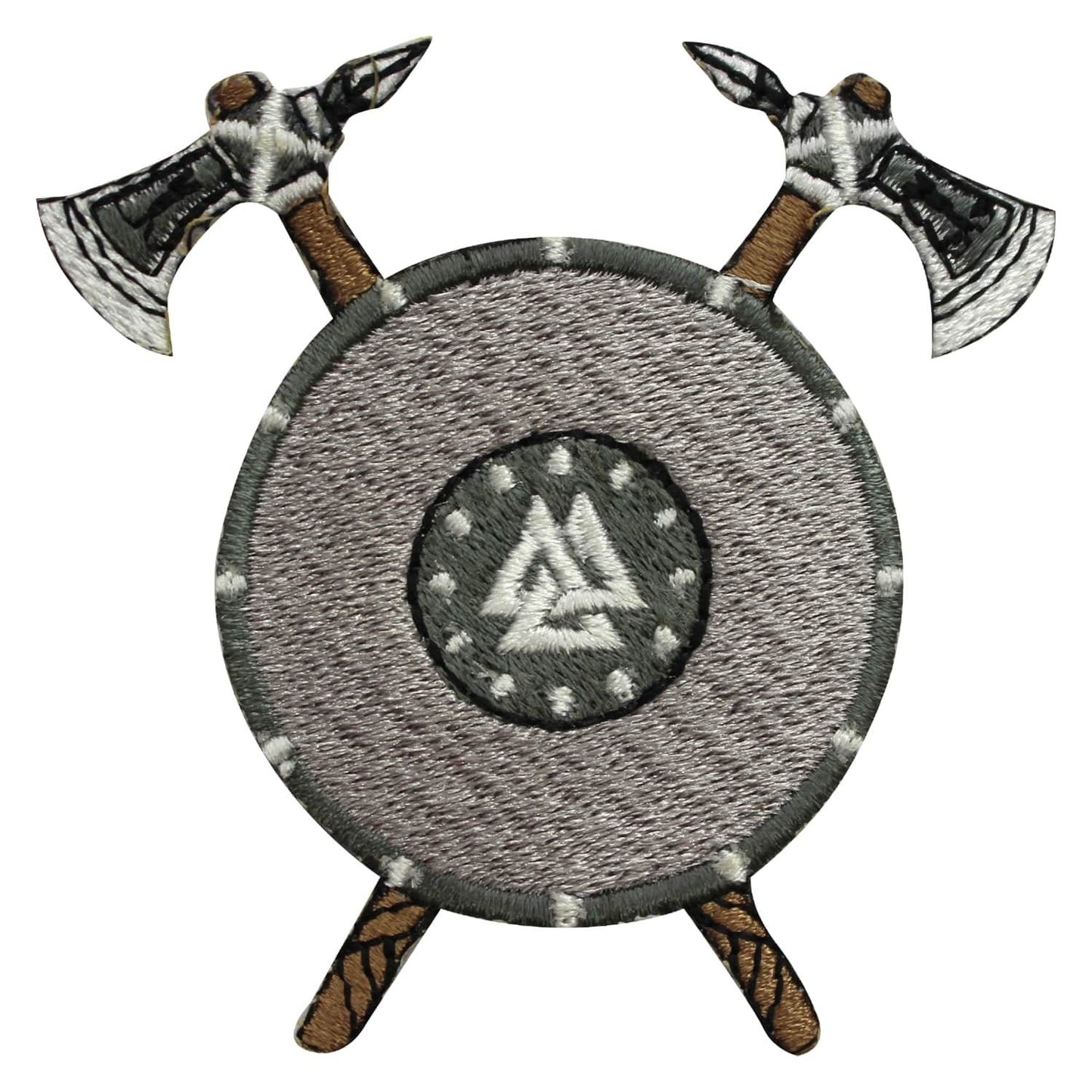 Viking Shield Patch, Vikings Patch, Cool shield Patch Embroidered Iron on Sew on Patch Badge For Clothes etc. 6x5cm