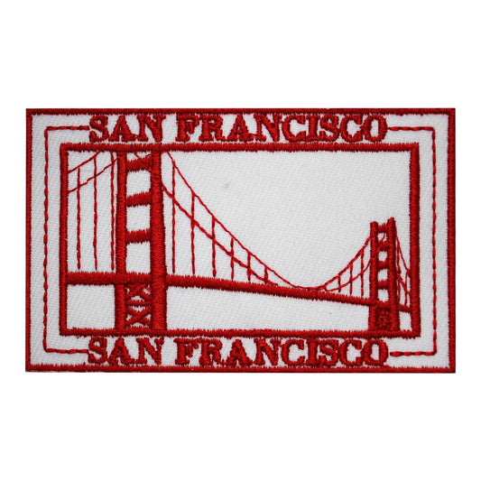 Traveler Stamp Patch, San Francisco Patch, travel Patch, Cool Patch Embroidered Iron on Sew on Patch Badge For Clothes etc. 9x6cm