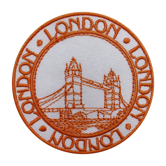 Traveler Stamp Patch, London Patch, travel Patch, Cool Patch Embroidered Iron on Sew on Patch Badge For Clothes etc. 7cm