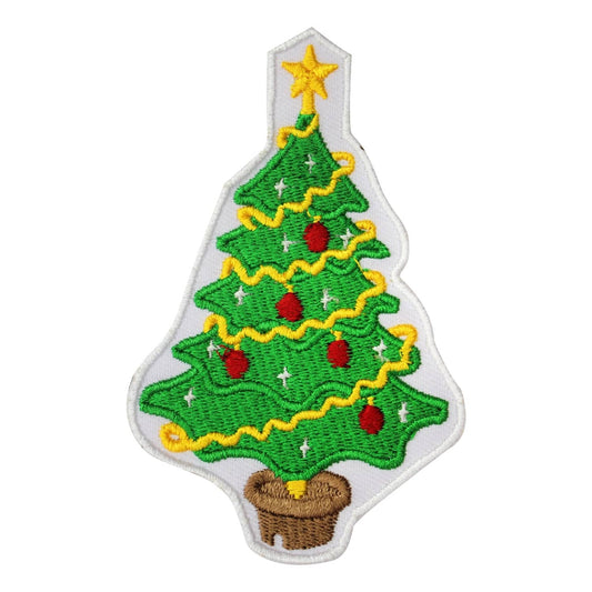 Christmas patch, Christmas tree patch, holidays patch, Embroidered Iron on Sew on Patch Badge For Clothes etc. 11x7cm