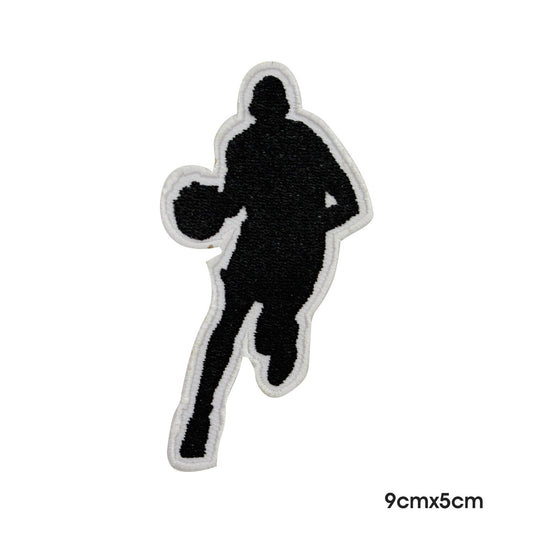 Basketball Patch, Basketball Player patch Embroidered Iron on Sew on Patch Badge For Clothes etc. 9x5cm