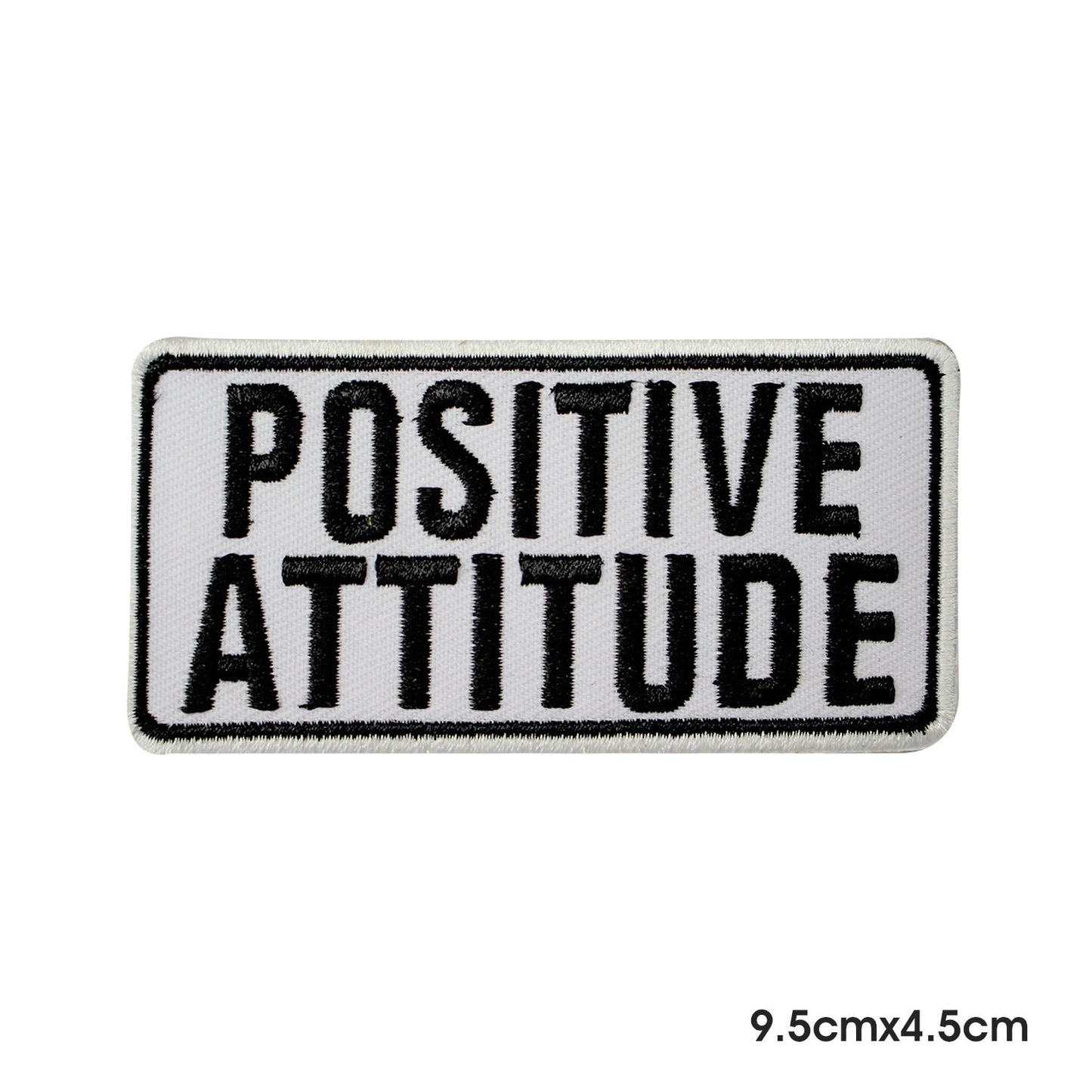Positive Attitude patch, quotes patch, humorous patch, Embroidered Iron on Sew on Patch Badge For Clothes etc.