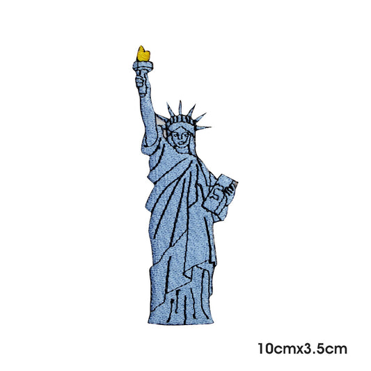 Statue of Liberty Patch, travel Patch, Cool Patch Embroidered Iron on Sew on Patch Badge For Clothes etc. 10x3.5cm