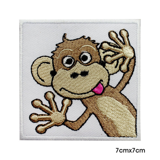 Monkey patch, Happy funny Monkey patch, kids rhymes patch