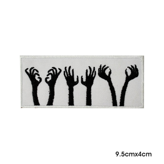 Zombie Hands Patch , Halloween patch Embroidered Iron on Sew on Patch Badge For Clothes etc.