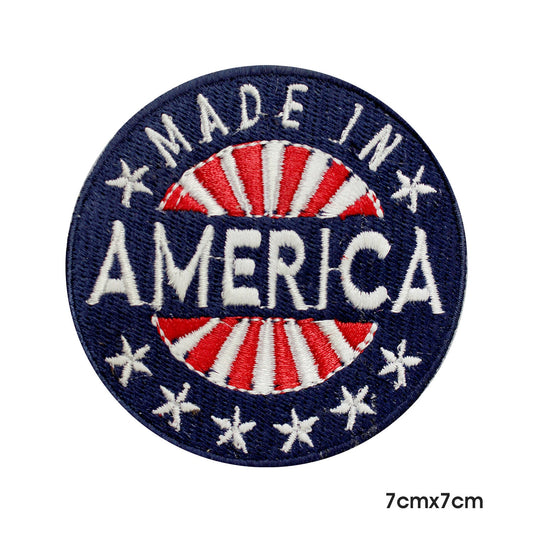 Made in America Patch Embroidered Iron on Sew on Patch Badge For Clothes