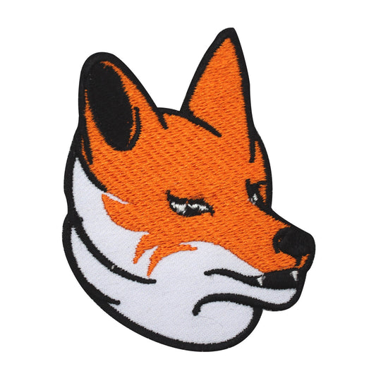 Baby fox face Patch, kids rhymes patch Embroidered Iron on Sew on Patch Badge For Clothes etc. 7x5cm
