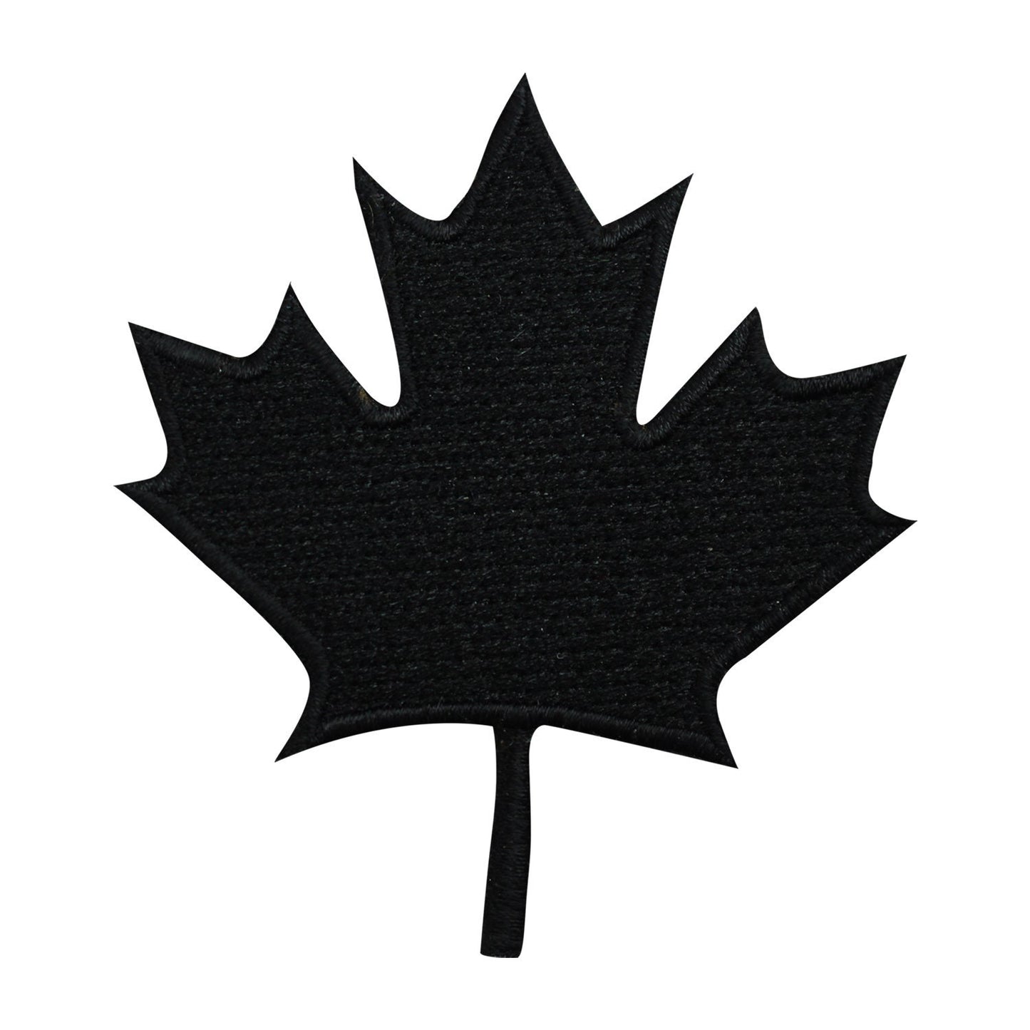Canada Flag, Black maple leaf patch Embroidered Iron on Sew on Patch Badge For Clothes 7.5 CM etc.