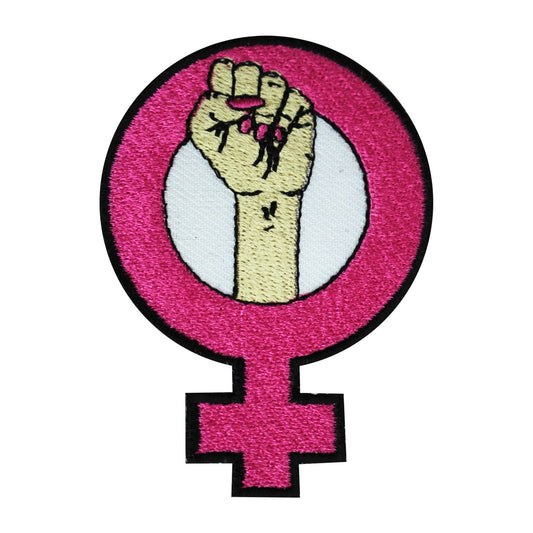 Feminist fist patch, Feminist patch, Awareness patch, Embroidered Iron on Sew on Patch Badge For Clothes etc. 7x5.5cm