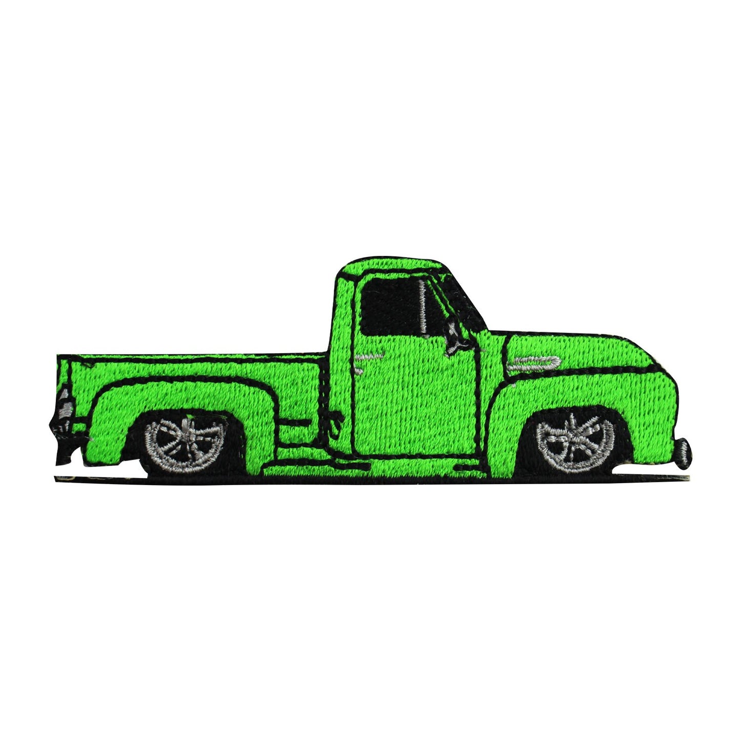 Sports Truck Green Patch, racing cars, car patch,  Embroidered Iron on Sew on Patch Badge For Clothes etc. 10X4cm
