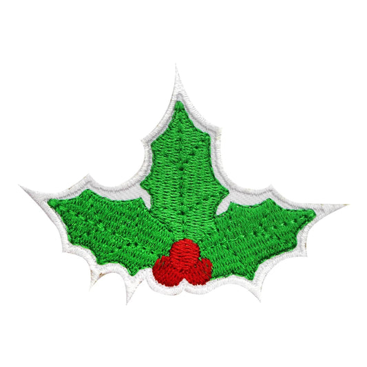 Holly Patch, Christmas patch, Christmas tree patch, holidays patch, Embroidered Iron on Sew on Patch Badge For Clothes etc. 7x5cm