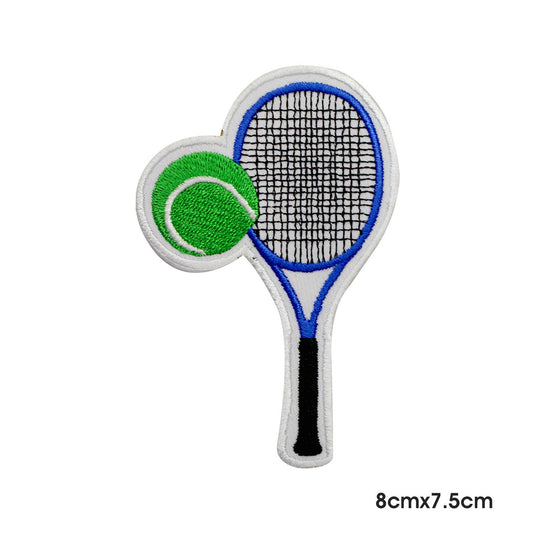 Tennis patch, Tennis ball patch, Tennis Racket patch kids rhymes patch